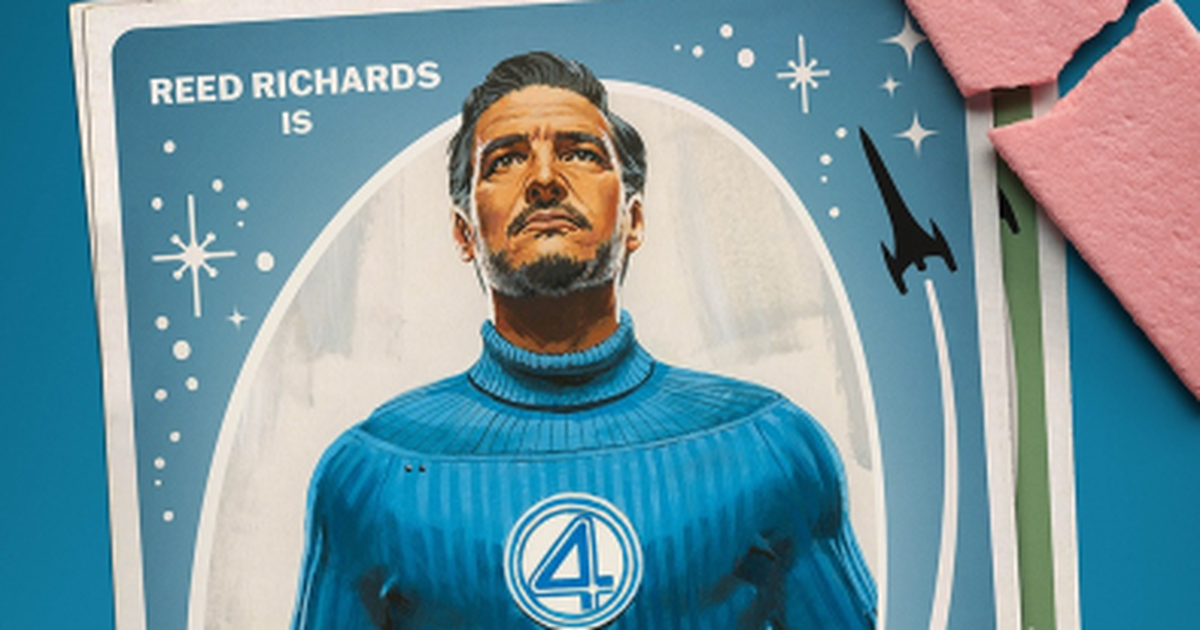 Quarteto Fantástico ganha balde de pipoca com Pedro Pascal esticado (Foto: Reprodução)