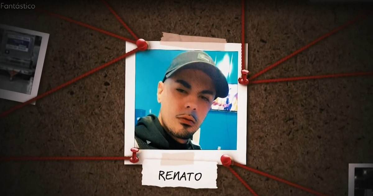 Suposto líder de quadrilha é identificado por troca de etiquetas de malas em Guarulhos Polícia Federal prende chefe de quadrilha que trocava etiqueta de malas para enviar drogas para a Europa. (Foto: Reprodução/Fantástico)