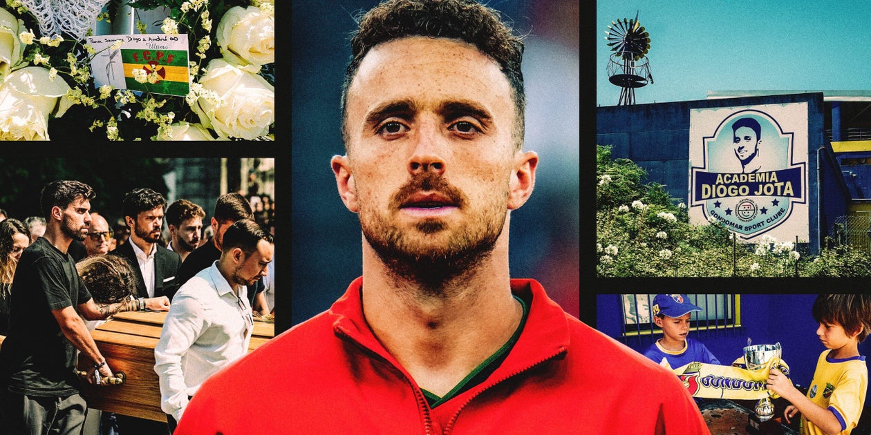 Gondomar presta homenagem a Diogo Jota, ícone de humildade e alegria Foto: Reprodução/The Athletic UK