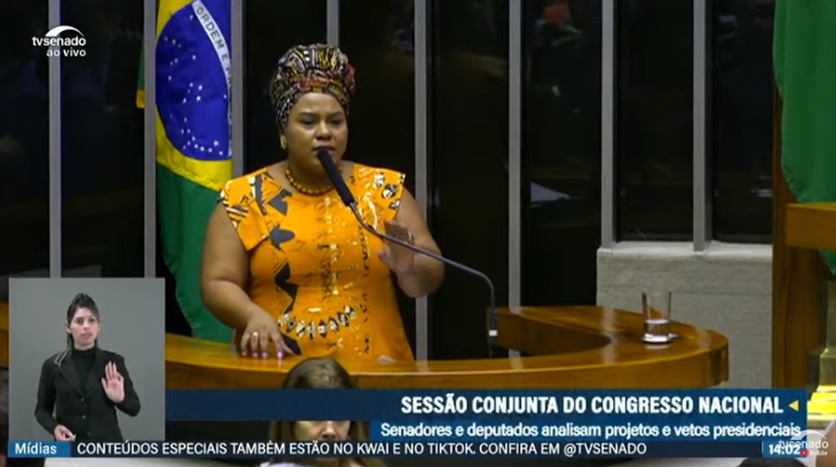 PT barra candidatura de deputada em eleição em Minas Gerais Dandara (PT-MG) — Foto: Reprodução