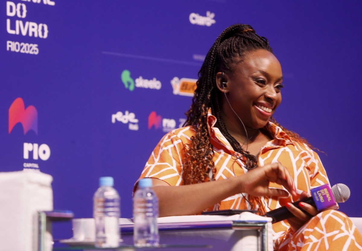 Chimamanda Ngozie Adichie na Bienal do Livro (Foto: Marcelo Theobald)