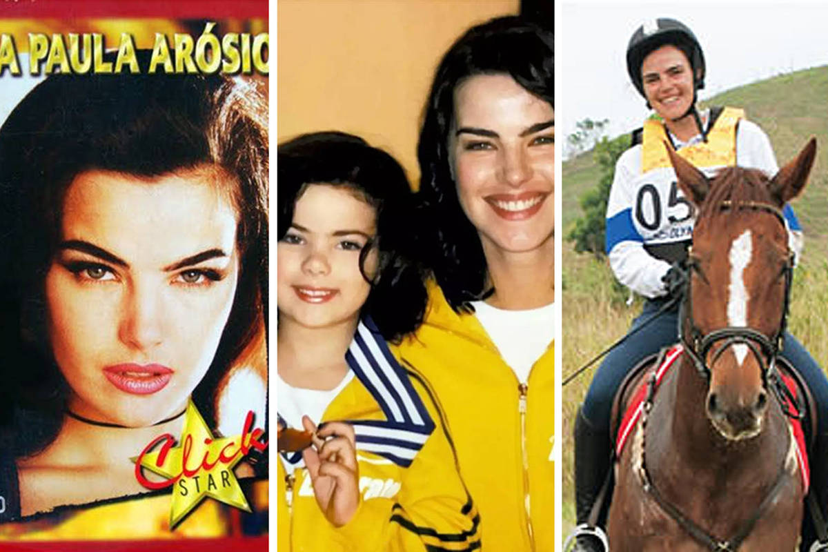 Ana Paula Arósio completa 50 anos em reclusão na Inglaterra longe da fama Três momentos de Ana Paula Arósio, que completa 50 anos (Foto: Divulgação/Globo)