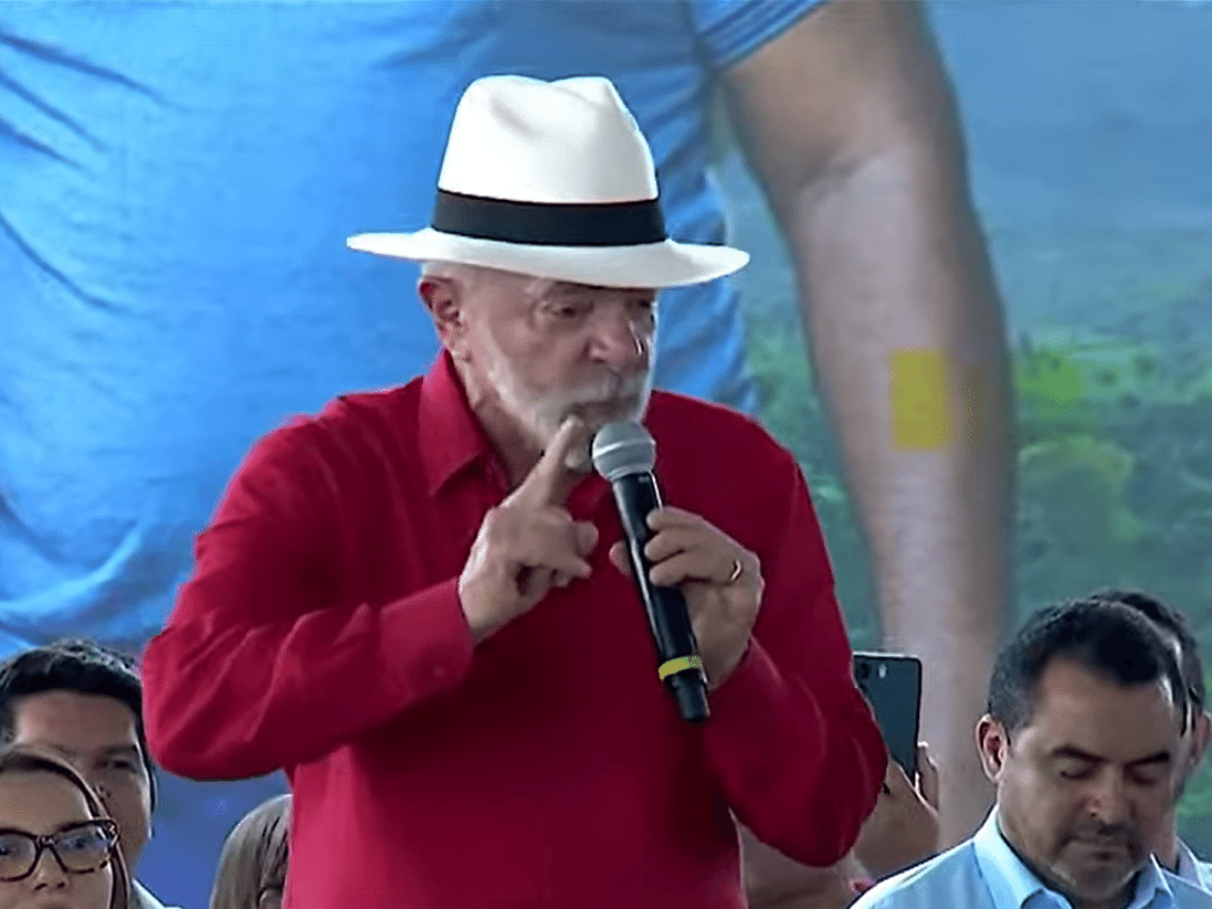 Lula fala em evento no Tocantins (Foto: Reprodução/YouTube/CanalGov)