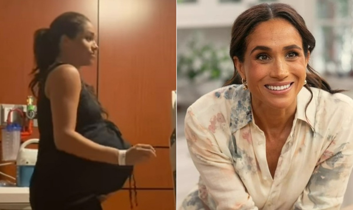 Dançar pode ajudar a induzir o parto, revela dica de Meghan Markle Meghan Markle (Foto: Reprodução/Redes Sociais/Netflix)