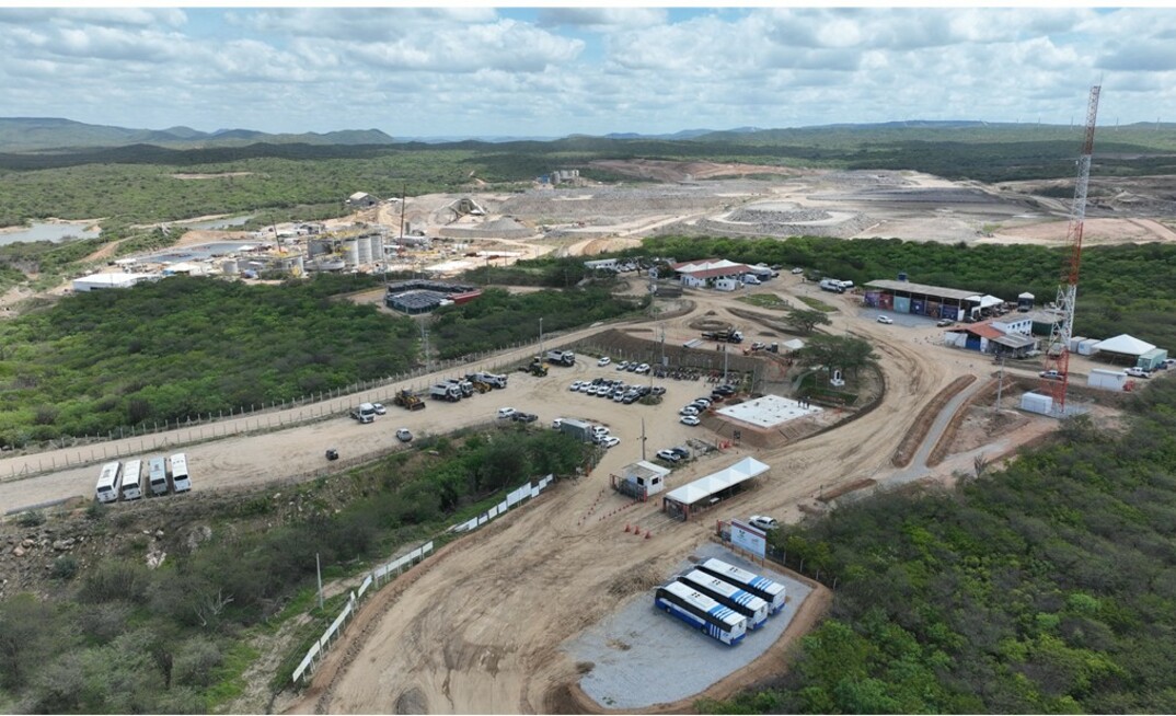 Uma mina de ouro a céu aberto, Borborema foi construída em 19 meses e é hoje o principal projeto da companhia. (Foto: Reprodução)