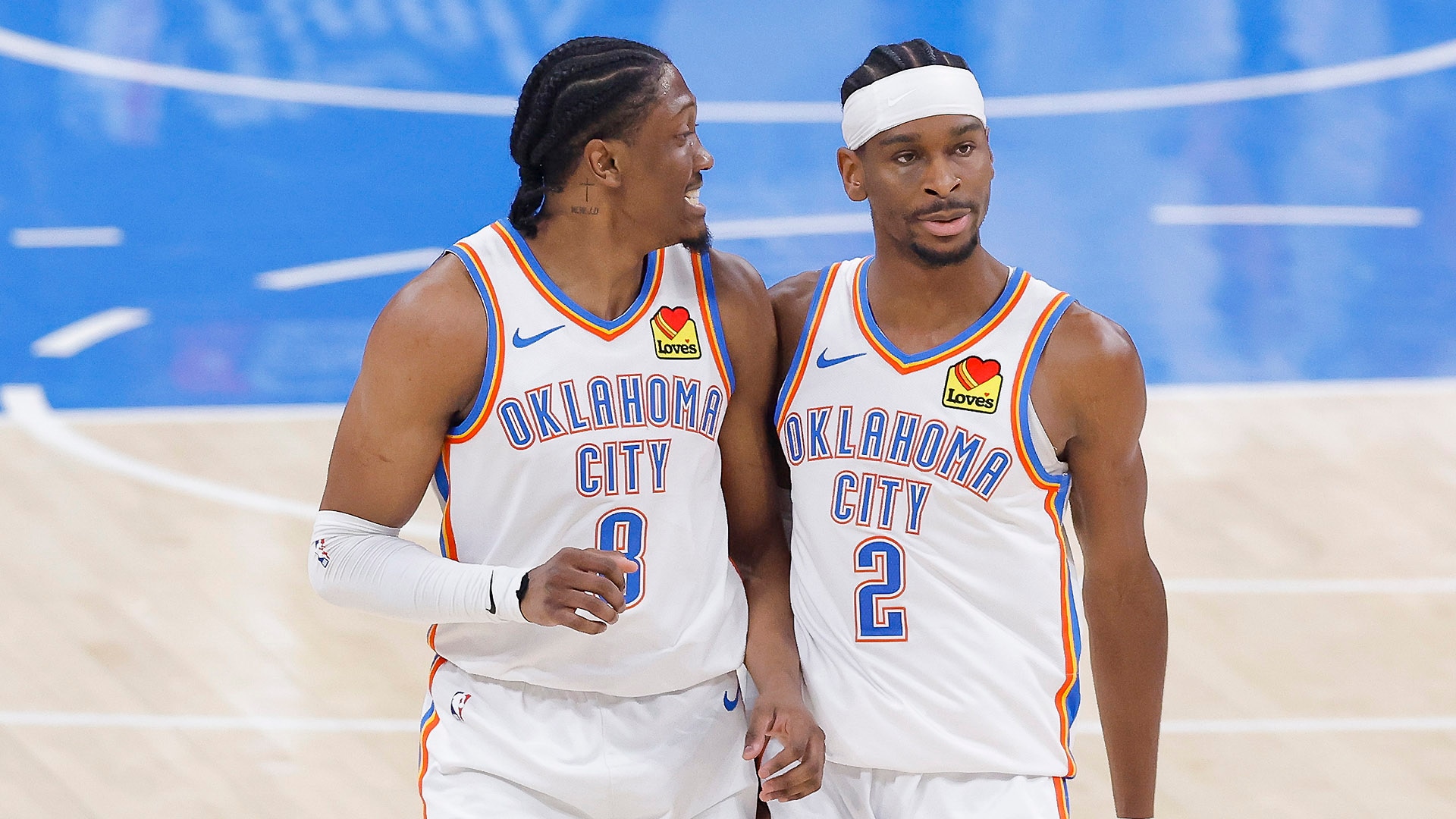 Shai Gilgeous-Alexander e Jalen Williams figuram entre os maiores duos das Finais da NBA Foto: Reprodução/@NBA