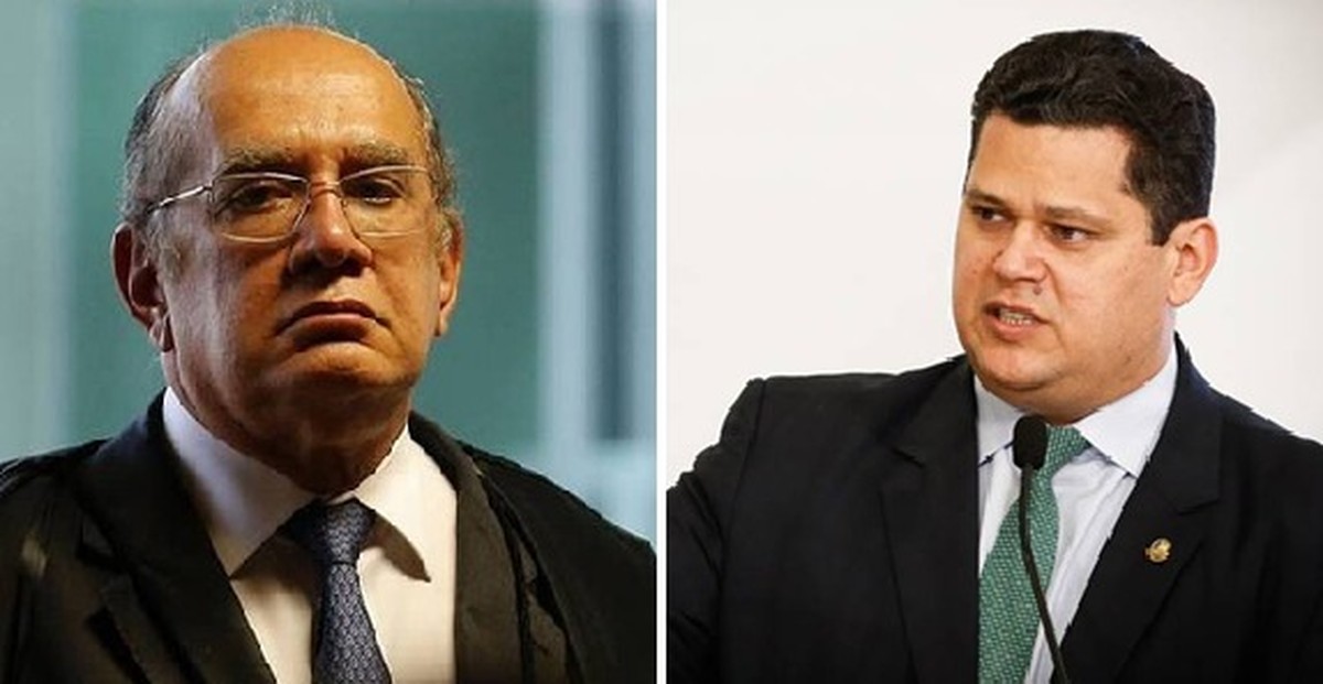 Gilmar Mendes e Davi Alcolumbre (Foto: Montagem O GLOBO)