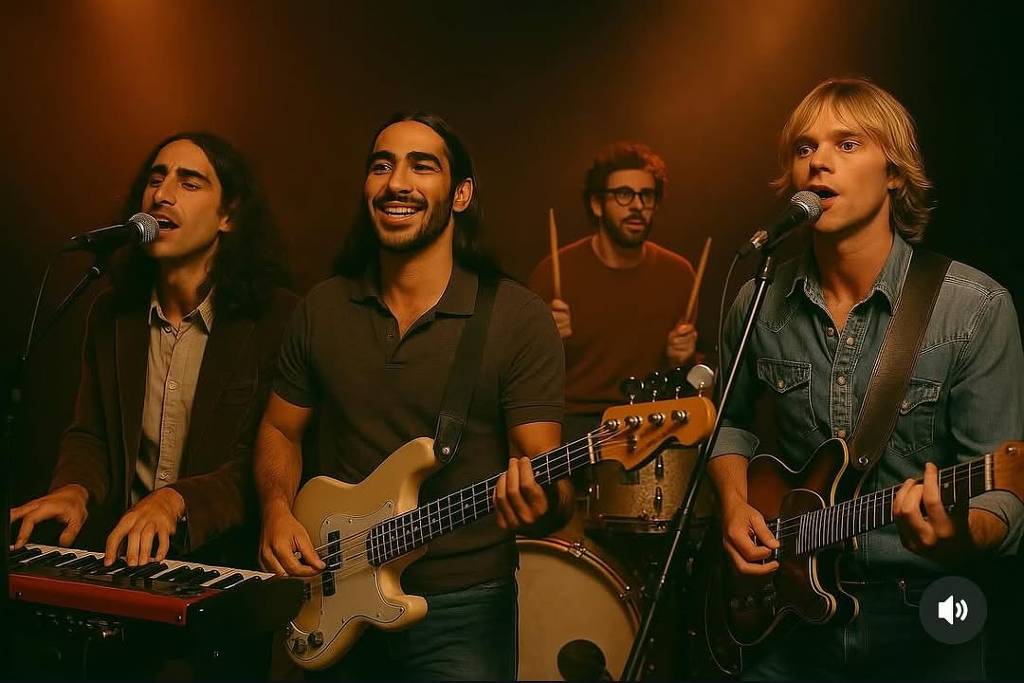 São Paulo se destaca como a cidade que mais ouve a banda The Velvet Sundown, criada por IA Foto da banda The Velvet Sundown, criada com inteligência artificial (Foto: Reprodução)