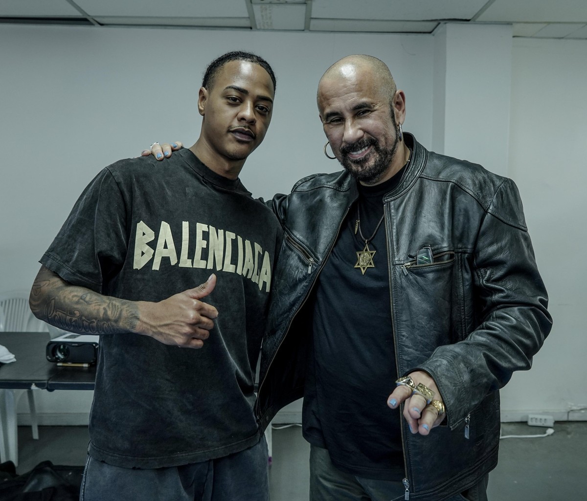Rapper TZ da Coronel confirma participação na quinta temporada de 'Arcanjo renegado' TZ da Coronel e José Junior — Foto: Divulgação