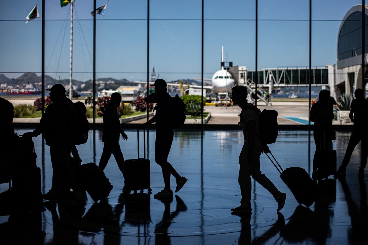 Voos no Aeroporto Santos Dumont serão suspensos durante a Cúpula dos Brics Aeroporto Santos Dumont, no Centro do Rio (Foto: Hermes de Paula / O Globo / Arquivo)