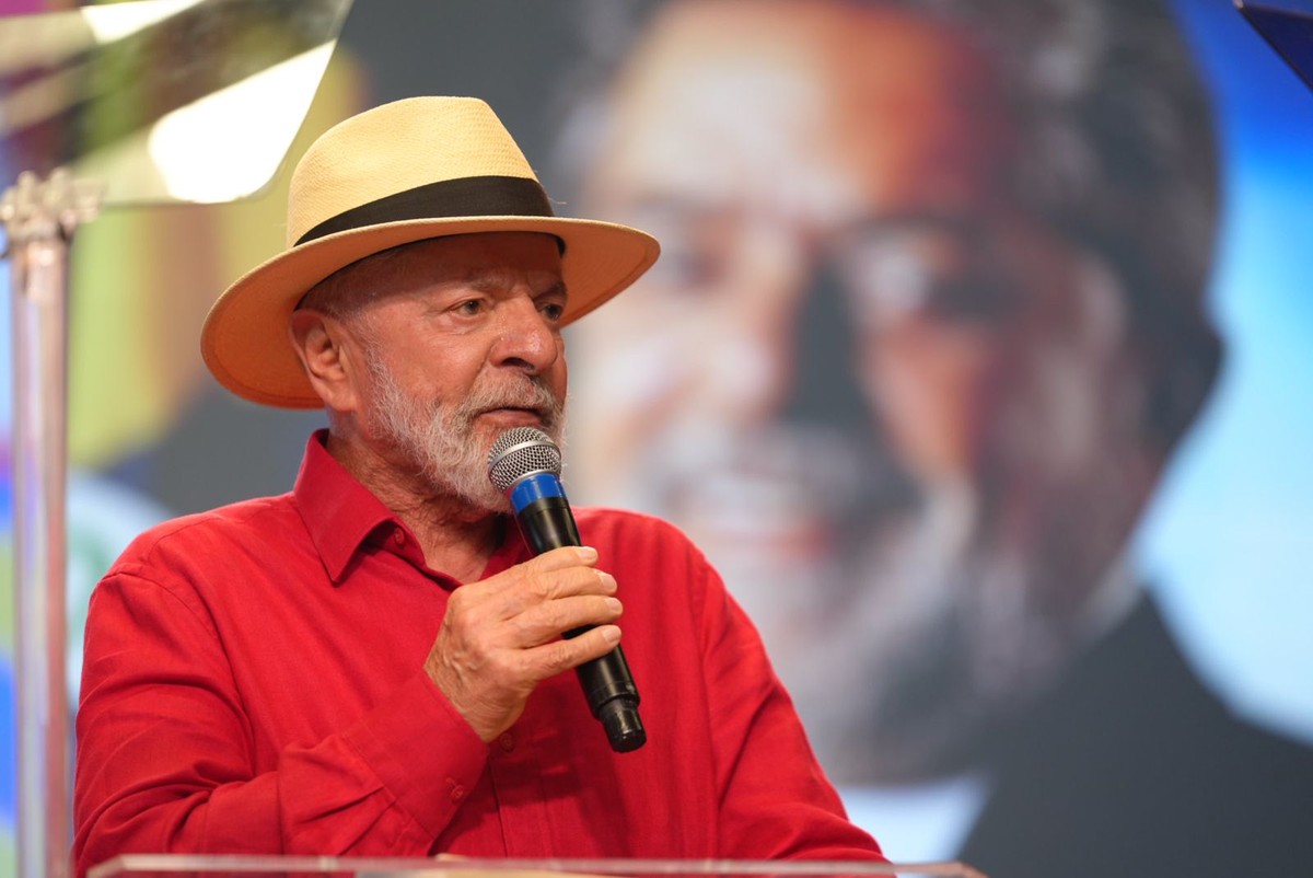 Lula prestigia posse do novo presidente do PT em Brasília Lula discursa durante evento de aniversário de 45 anos do PT no Rio (Foto: Sérgio Silva/Fundação Perseu Abramo)