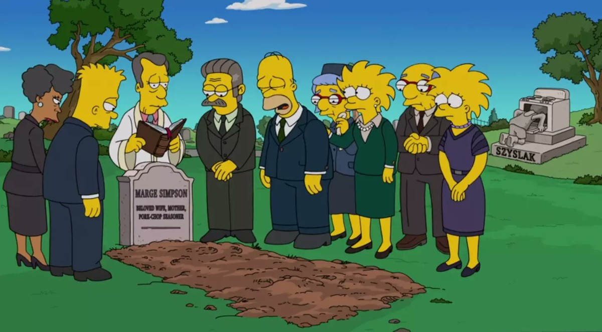 Marge morre em episódio final de Os Simpsons e fãs reagem (Foto: Reprodução)