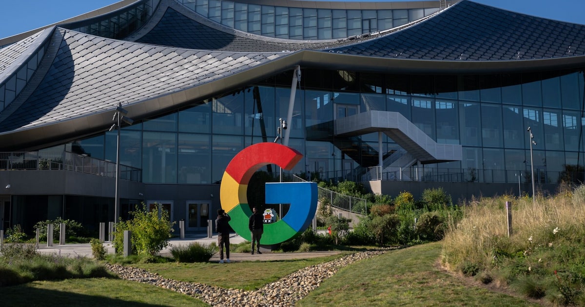 Campus do Google em Mountain View, na Califórnia: big tech avança em IA também por meio de aquisições (Foto: Mike Kai Chen/Bloomberg)