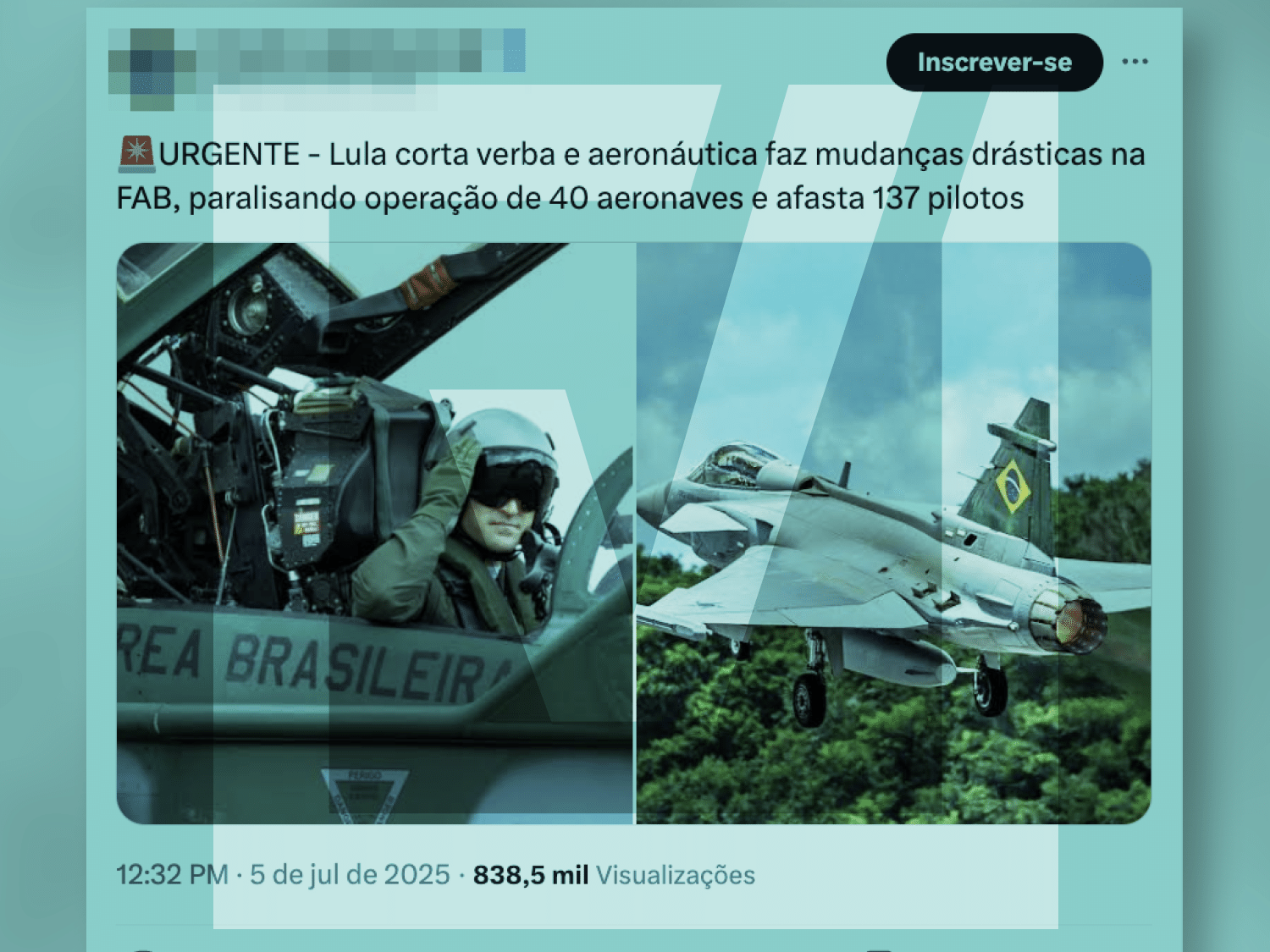 FAB afasta 137 pilotos e suspende operações de aeronaves em nova medida Ao Comprova, o órgão citou decreto que determina o corte de R$ 2,6 bilhões do atual orçamento do Ministério da Defesa (Foto: Projeto Comprova)