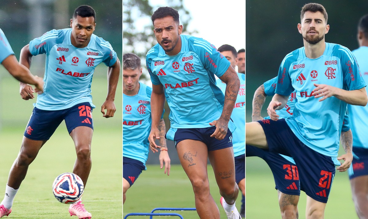 Flamengo investe em atletas europeus para enfrentar o Bayern na final do Mundial Alex Sandro, Danilo e Jorginho estão entre os reforços 'europeus' do Fla (Foto: Gilvan de Souza/Flamengo)