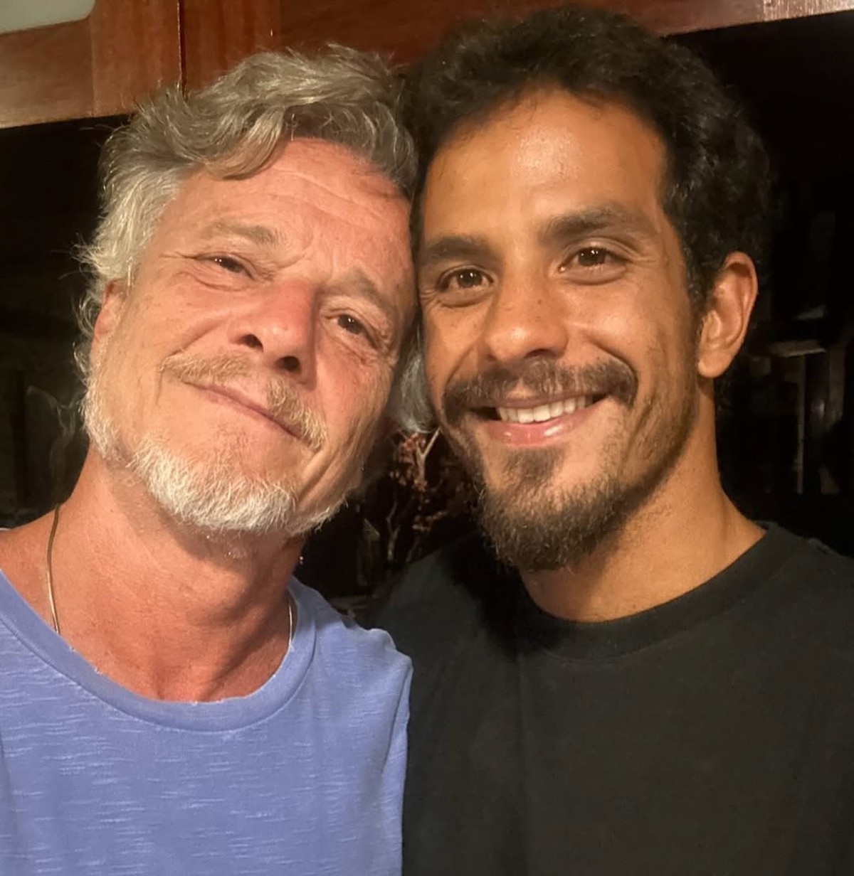 Diogo Novaes participa da novela 'Dona de mim' ao lado do pai Marcello Novaes Marcello Novaes e o filho, Diogo (Foto: Reprodução/Instagram)