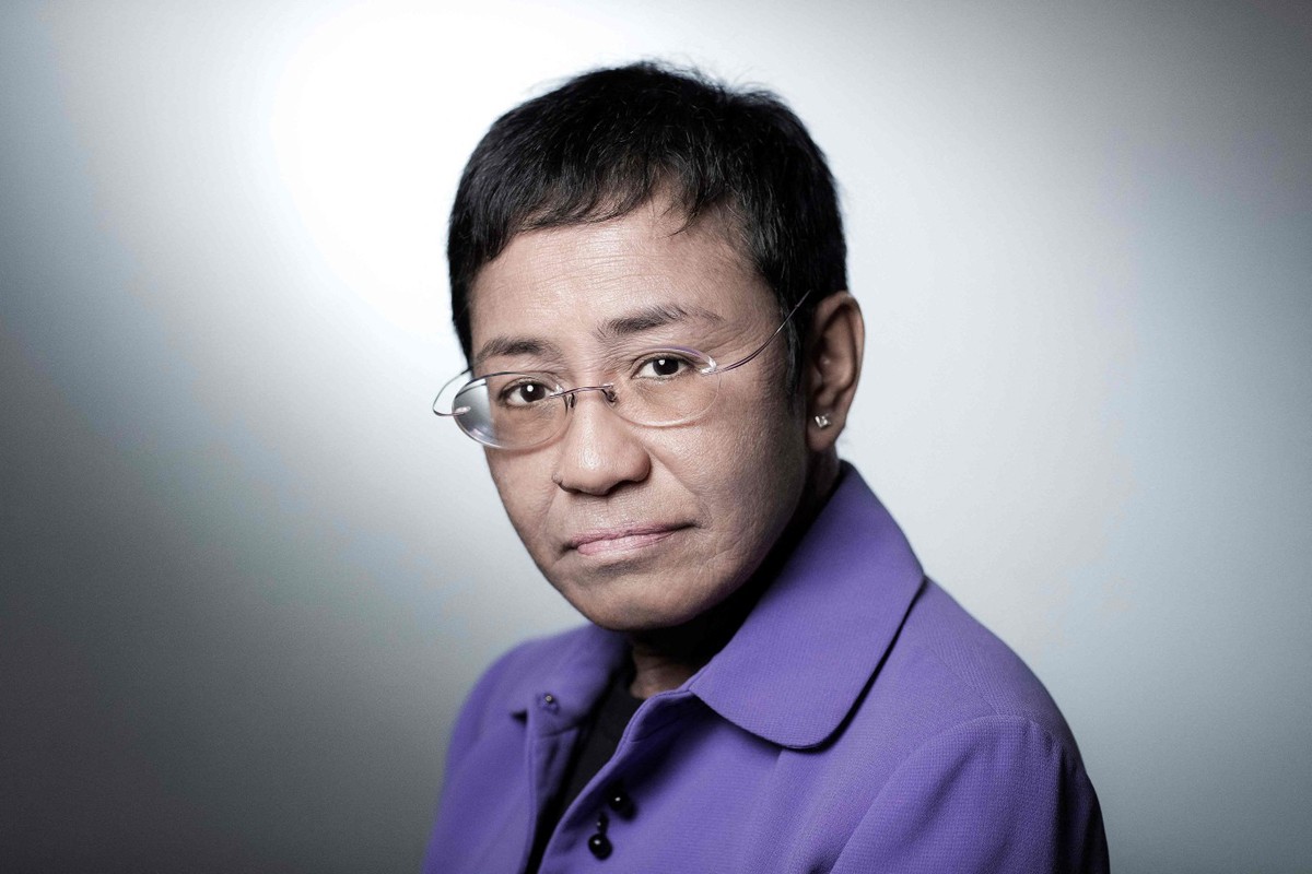 Maria Ressa, cofundadora do site Rappler e vencedora do Nobel da Paz (Foto: JOEL SAGET / AFP)