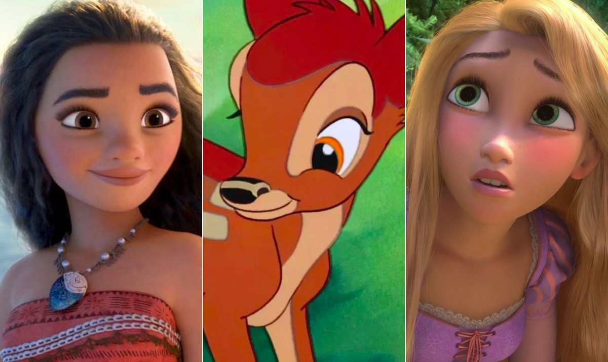 'Moana', 'Bambi' e 'Enrolados' devem ganhar versões live-action em breve pela Disney (Foto: Divulgação)