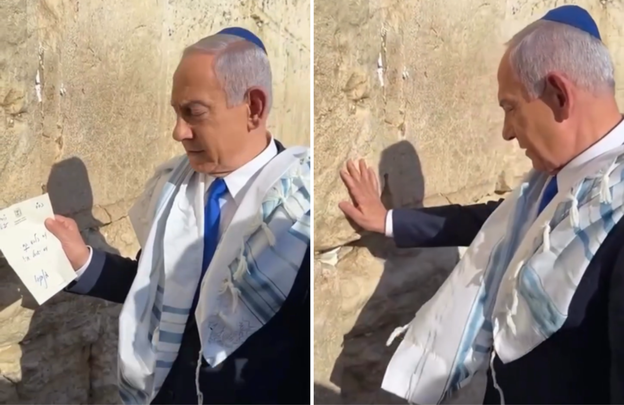 Irã desafia Israel em nova escalada de tensões no Oriente Médio O primeiro-ministro Benjamin Netanyahu em visita ao Kotel, também conhecido como Muro das Lamentações. (Foto: Reprodução)