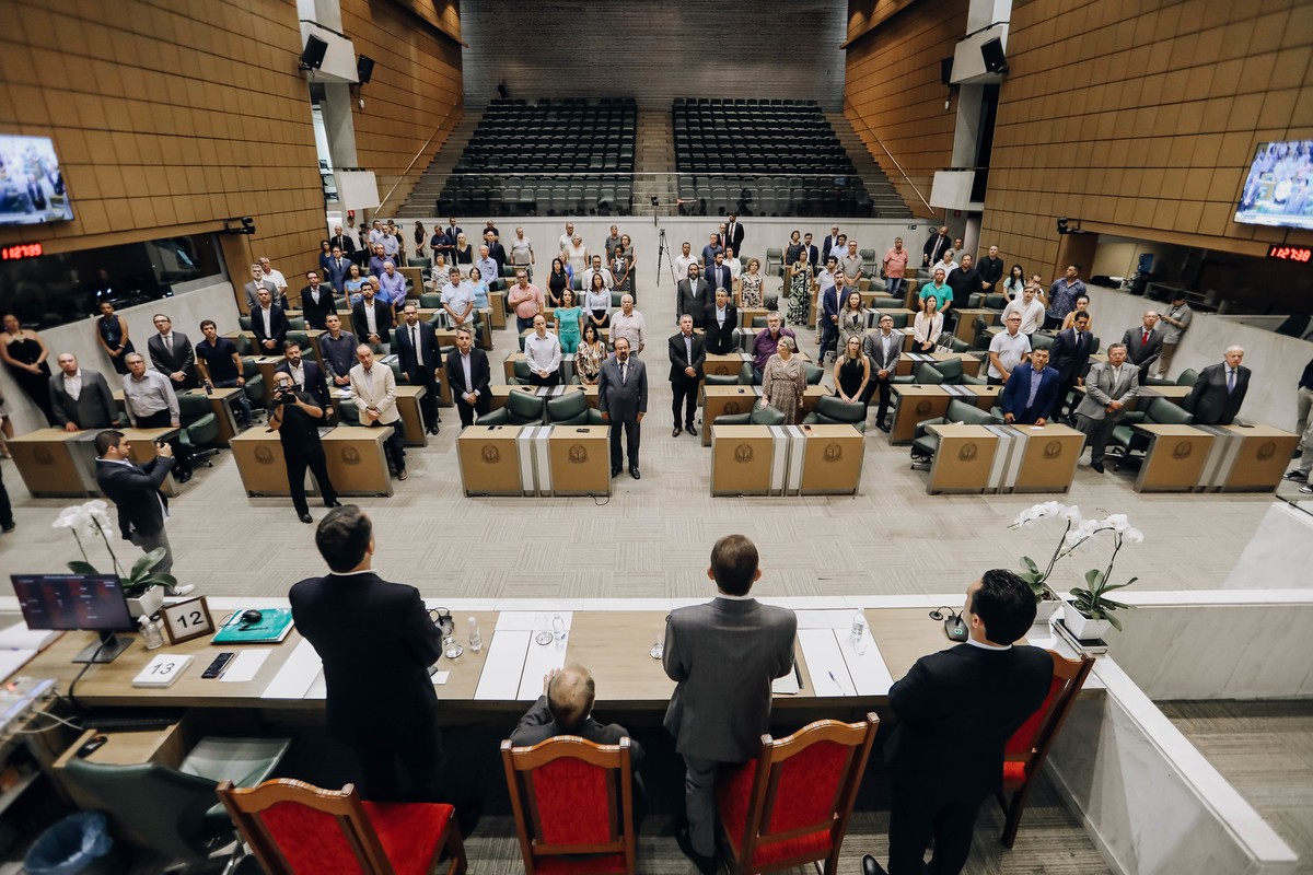 Deputados em sessão plenária na Assembleia Legislativa de São Paulo (Foto: Alesp/divulgação)