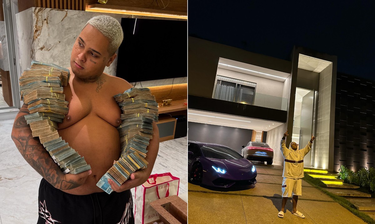 MC Ryan SP revela fortuna de R$ 100 milhões e ostenta carrões de luxo MC Ryan SP tem mansão em São Paulo e diz ter conseguido seus primeiros R$ 100 milhões (Foto: Reprodução/Instagram)