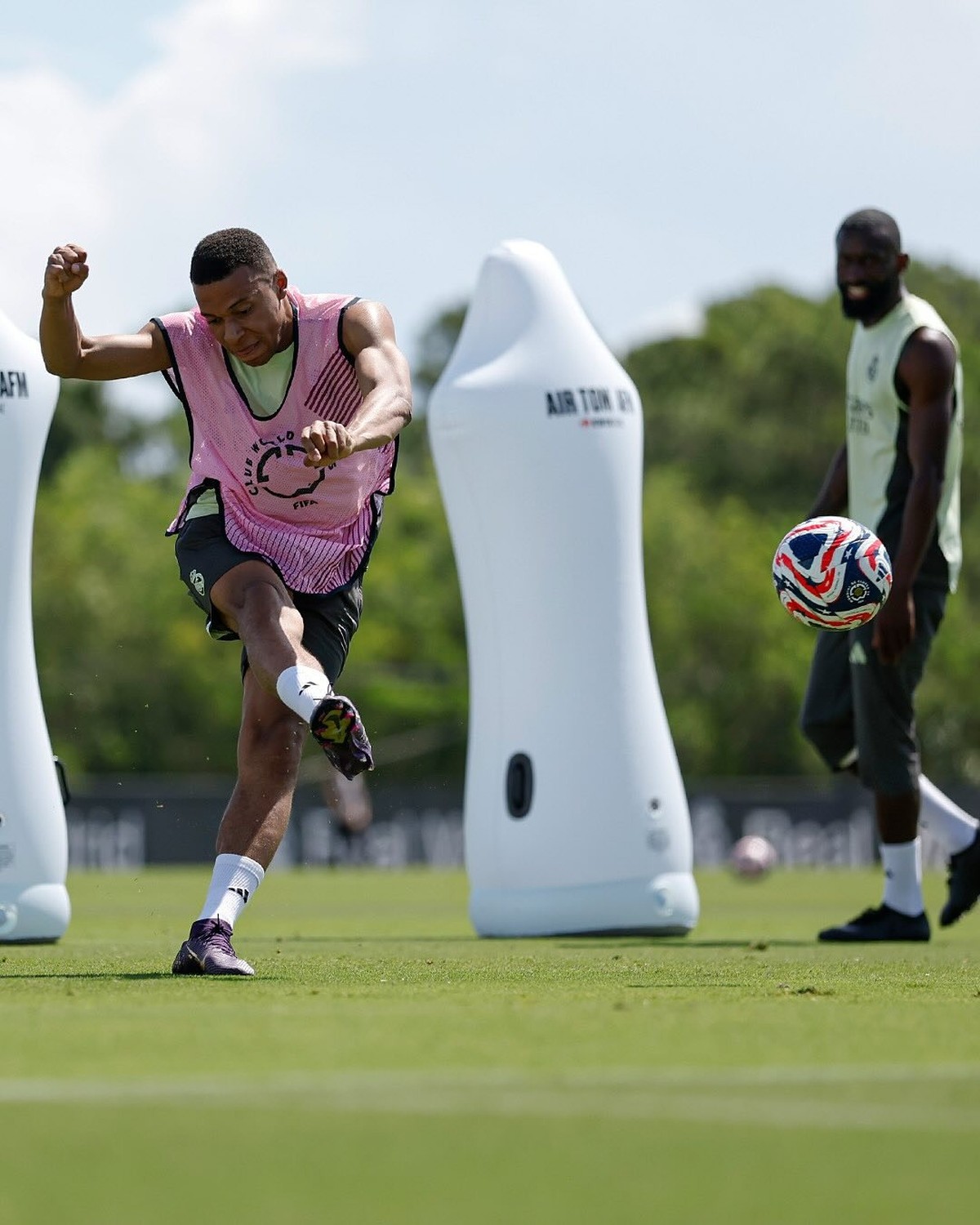 Treino do Real Madrid na Flórida (Foto: Reprodução/Redes sociais)