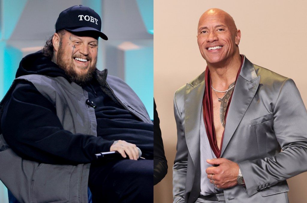 Dwayne Johnson abraça Jelly Roll após oito anos de apoio musical em momento emocionante The Rock e Jelly Roll finalmente puderam se abraçar após oito anos de amizade em um vídeo emocionante. (Foto: Reprodução)