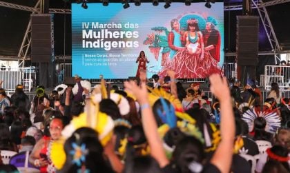 A IV Marcha das Mulheres Indígenas acontece na quarta-feira 7 (Foto: Fábio Rodrigues-Pozzebom/Agência Brasil)