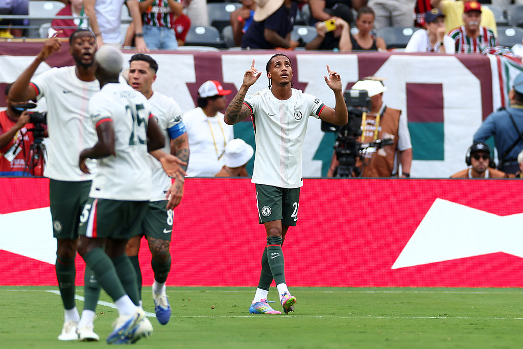 Chelsea derrota Fluminense e avança para a final da Copa do Mundo de Clubes João Pedro abre o placar para o Chelsea: sem comemoração em respeito ao ex-time (Foto: Chris Brunskill/Fantasista/Getty Images)
