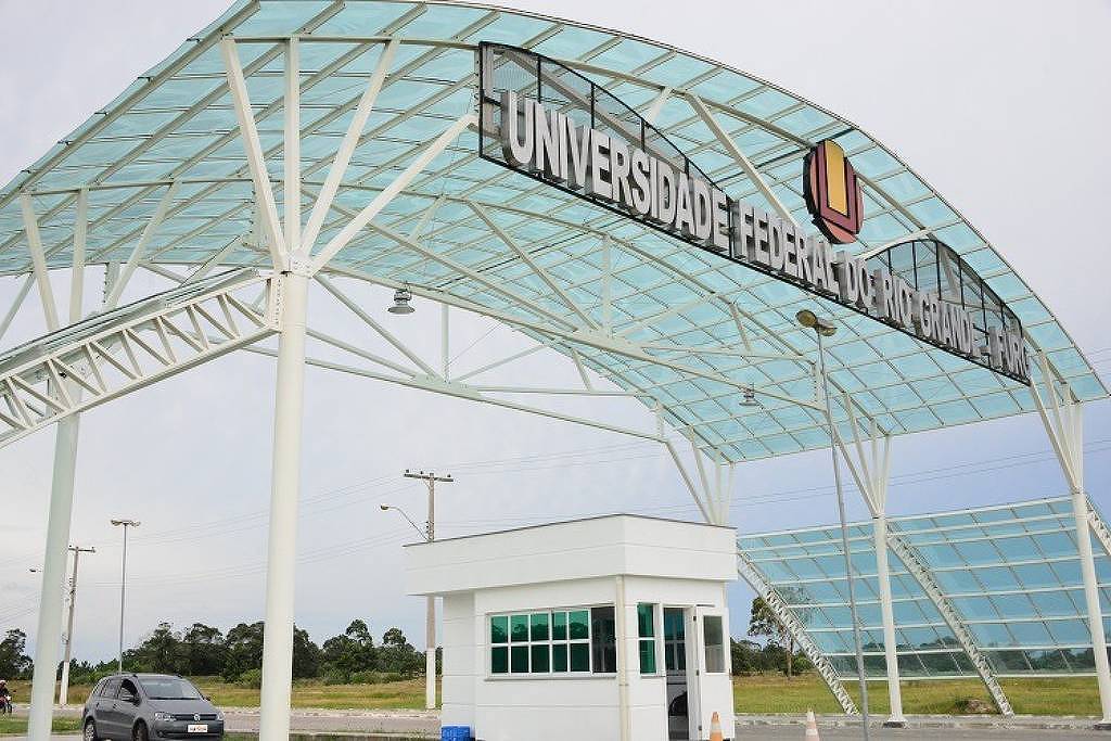 Entrada da Universidade Federal de Rio Grande - Divulgação/ FURG (Foto: Divulgação/ FURG)