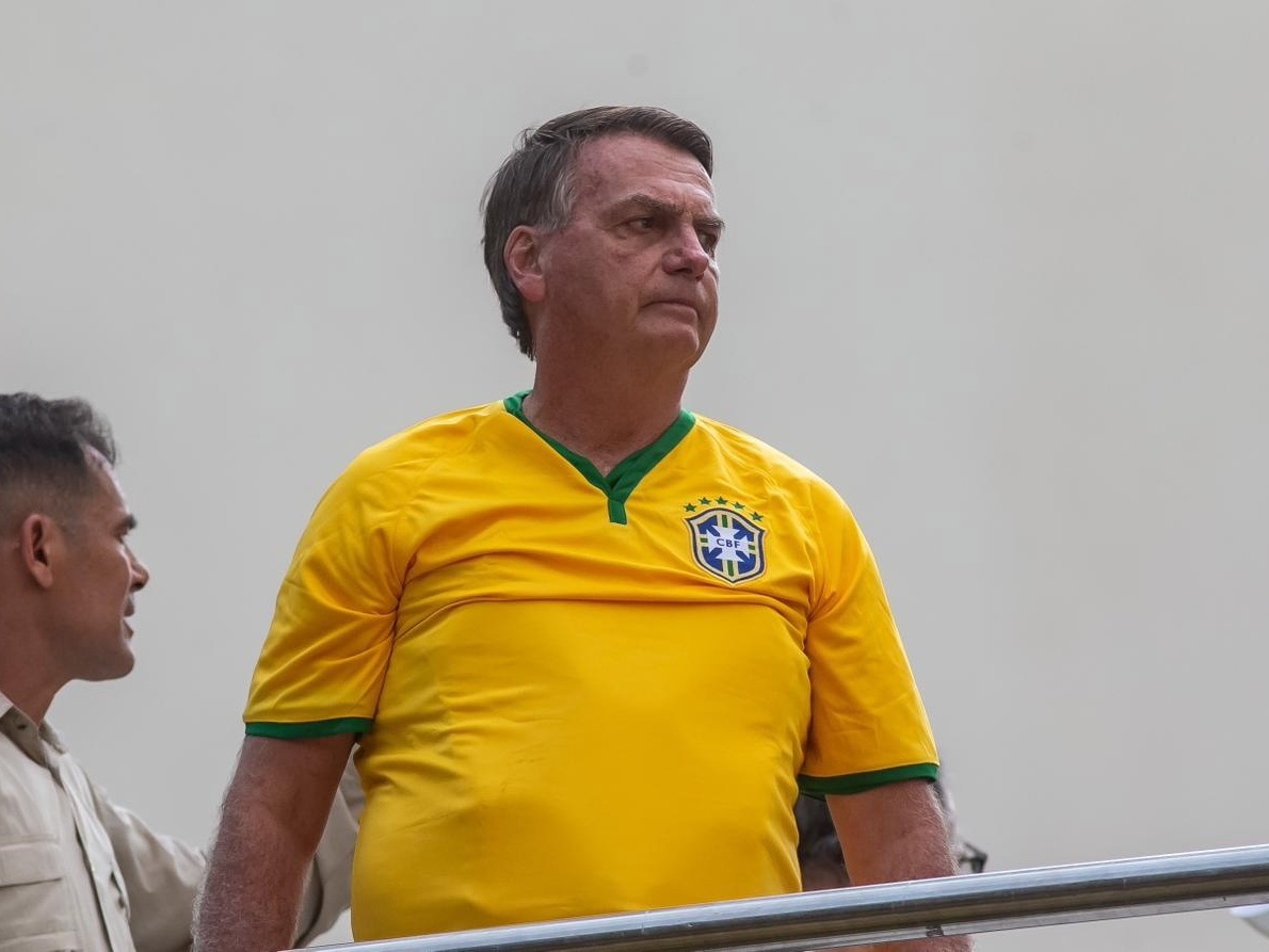Diagnosticado com pneumonia, Bolsonaro lidera ato em São Paulo (Foto: Taba Benedicto/Estadão Conteúdo)