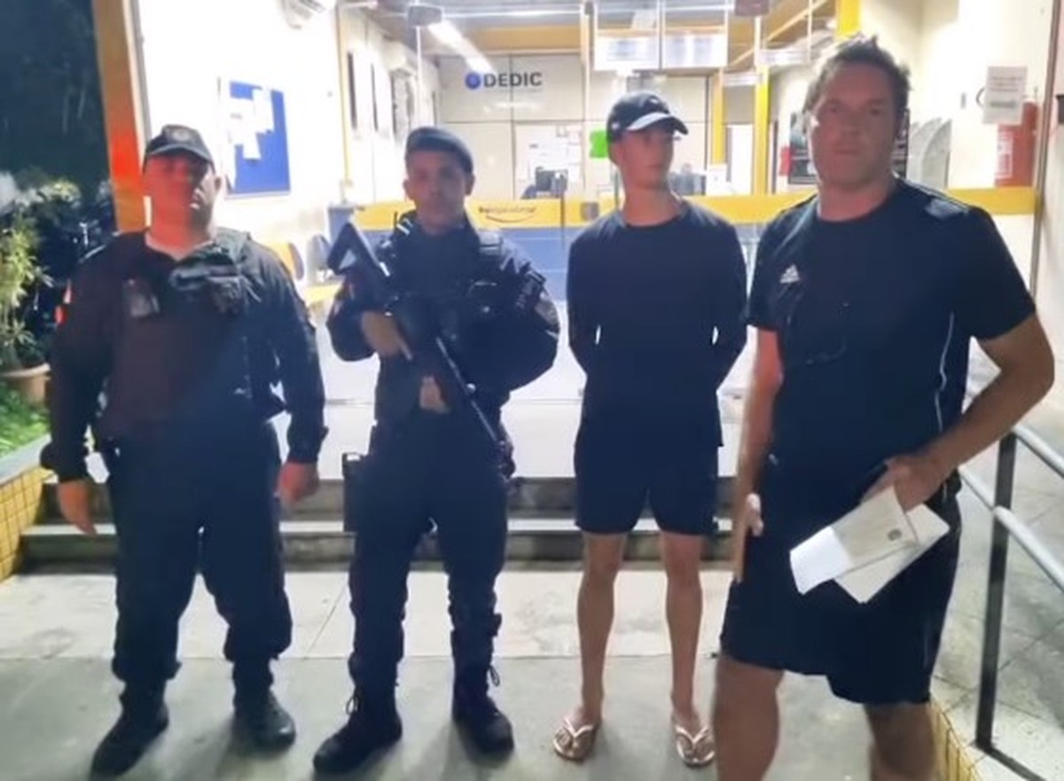 Pai da criança deu relato emocionado após tentativa frustrada de sequestro (Foto: Reprodução)