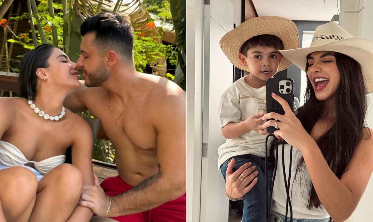 Murilo Huff é criticado após conquistar guarda do filho de Marília Mendonça Gabriela Versiani é a namorada de Murilo Huff, pai do filho de Marília Mendonça (Foto: Reprodução/Instagram)