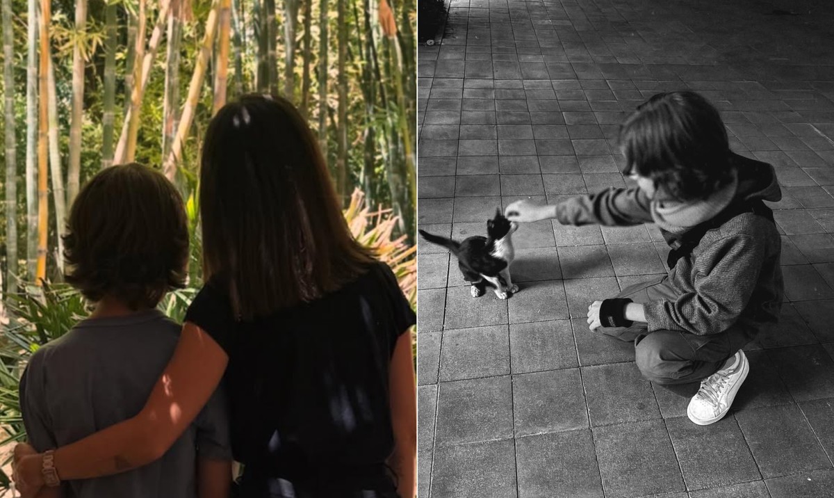 Sandy e Lucas Lima revelam motivos para manter o rosto do filho em segredo A cantora Sandy, com o filho Theo, de 11 anos (Foto: Reprodução/Instagram)