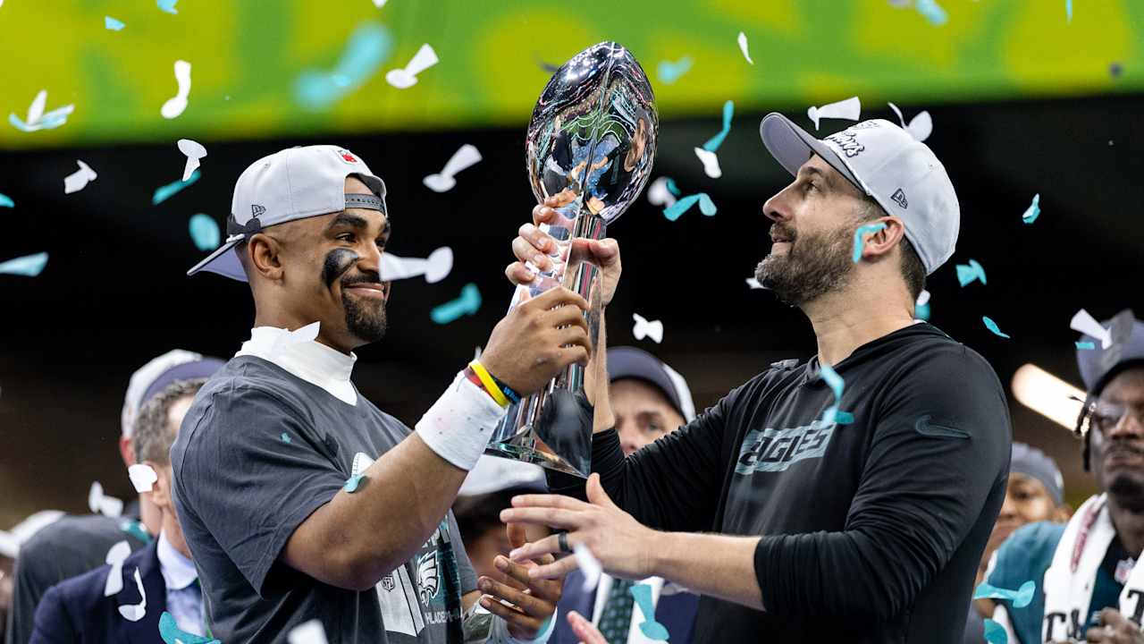 Nick Sirianni critica debate sobre importância de Jalen Hurts na vitória do Eagles Foto: Reprodução/@NFL
