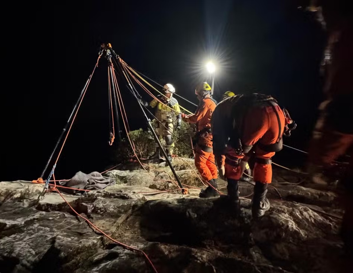 Criança de 11 anos morre após cair de mirante no cânion Fortaleza, no RS (Foto: Divulgação/ Corpo de Bombeiros)