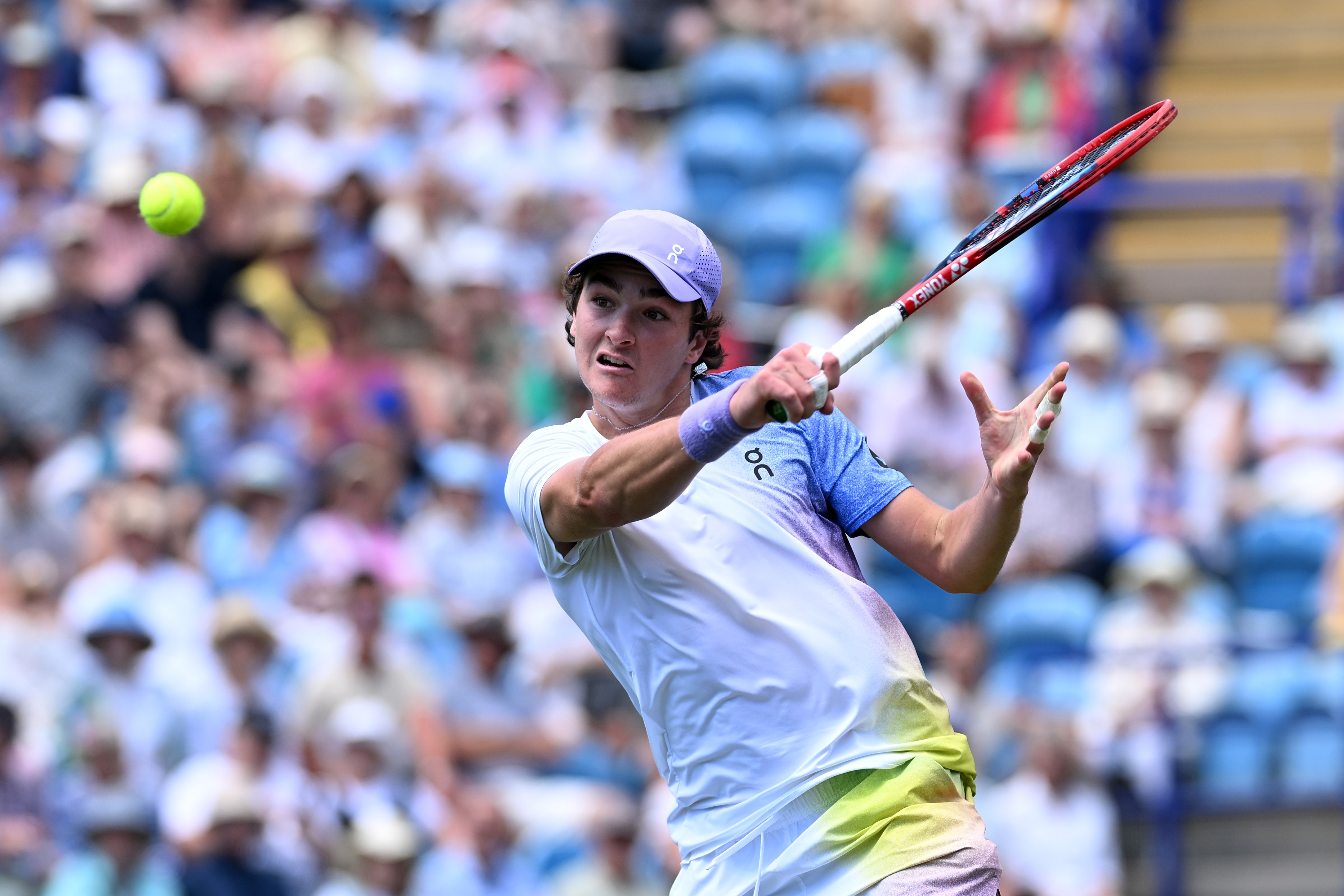 João Fonseca conquista primeiro triunfo na grama em torneios ATP em Eastbourne Foto: Reprodução