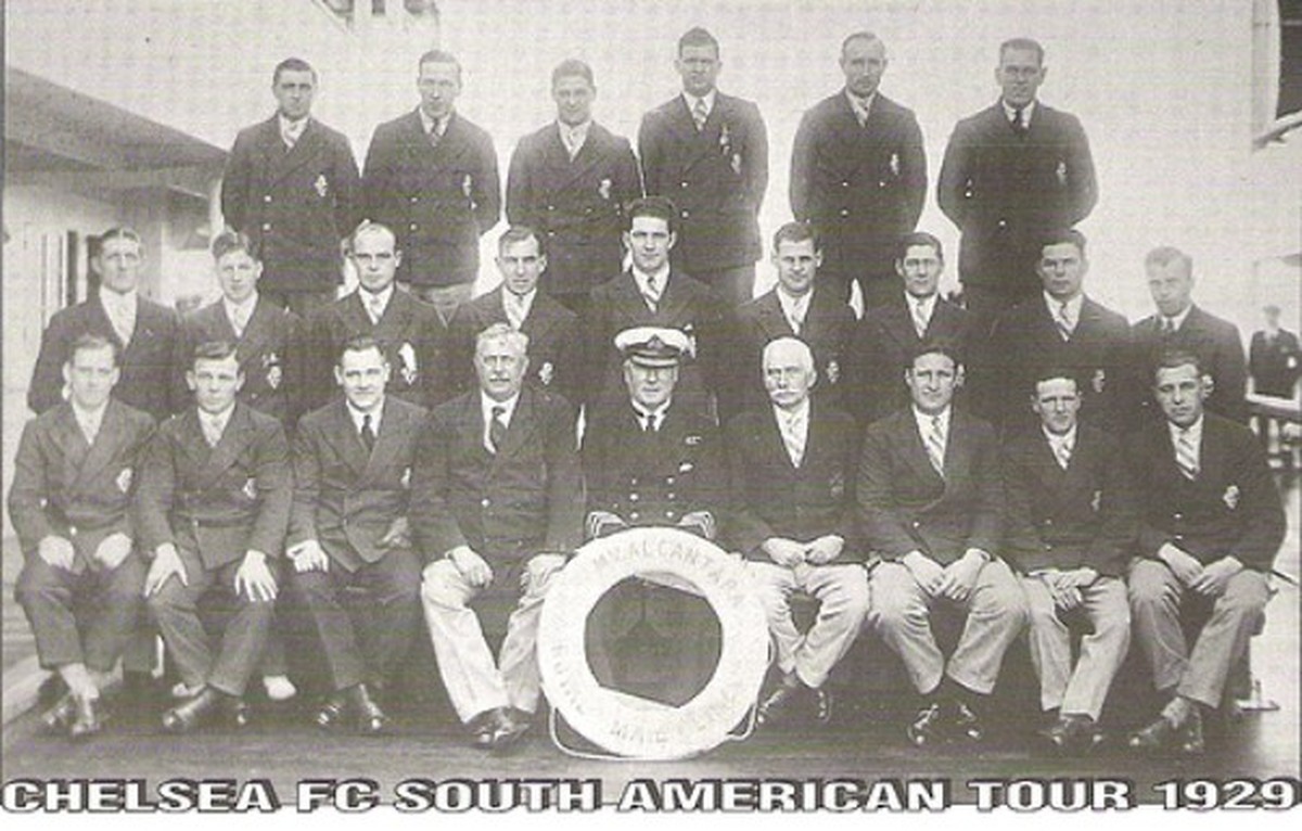 Delegação do Chelsea em excursão à América do Sul, em 1929 (Foto: Arquivo/Chelsea)