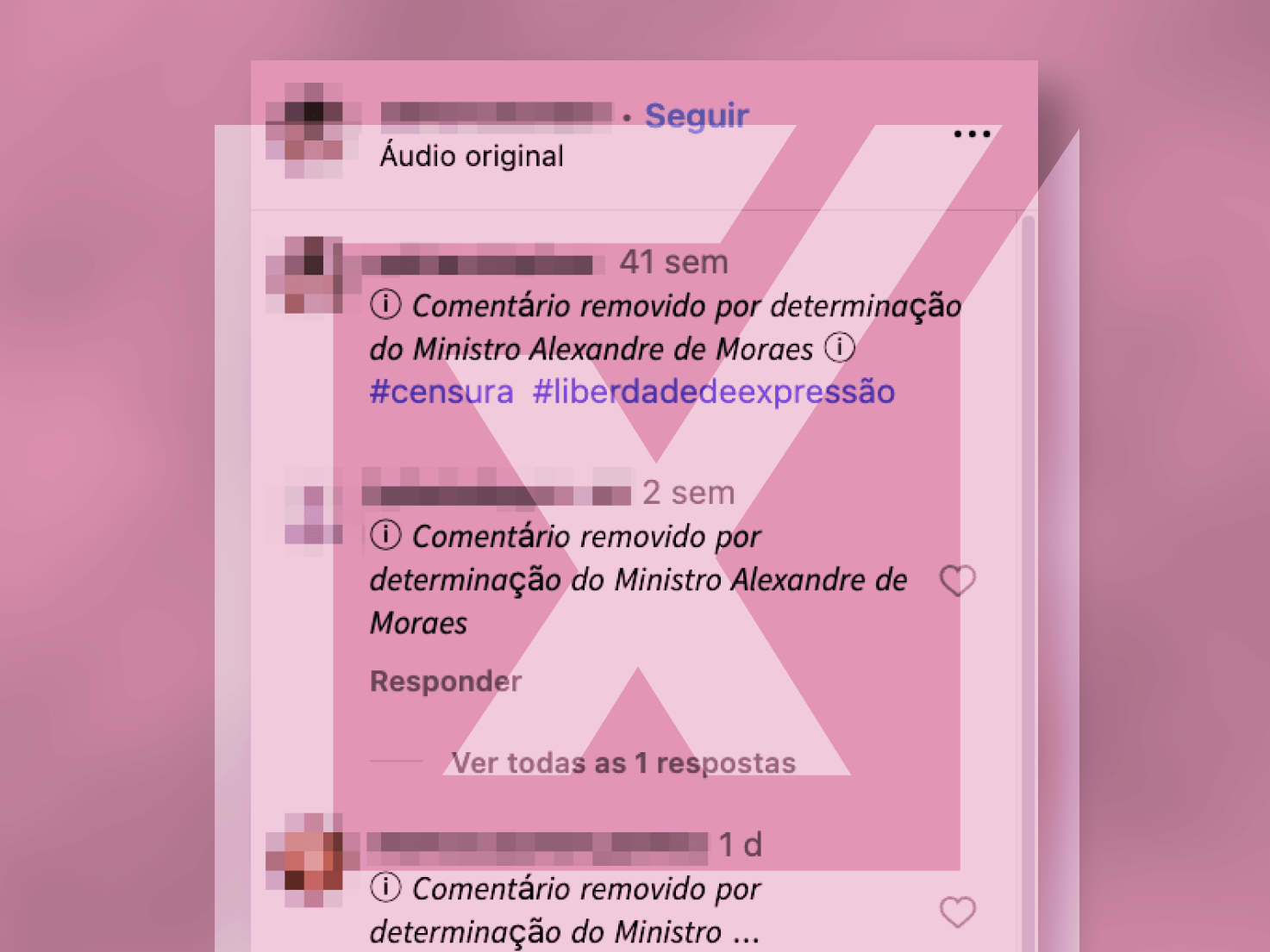 Moraes é acusado de censura nas redes sociais sem apresentar evidências claras Moraes é ligado, sem prova, à suposta censura nas redes sociais (Foto: Projeto Comprova)