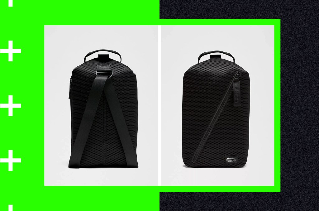A bolsa Fast Track Bag 8L Knit Mesh da Lululemon é ultra-versátil e está em super promoção com 50% de desconto. (Foto: Reprodução)