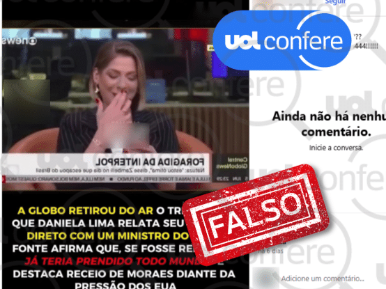 Trecho de programa com comentário sobre Zambelli continua no ar (Foto: Arte/UOL sobre Reprodução/Instagram)