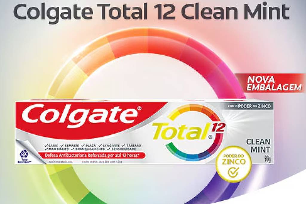 Colgate descontinua Clean Mint após aumento de queixas de alergias Todas as pastas Colgate Clean Mint foram interditadas após clientes terem relatado que a nova fórmula estaria dando reações alérgicas. (Foto: Divulgação/Colgate)