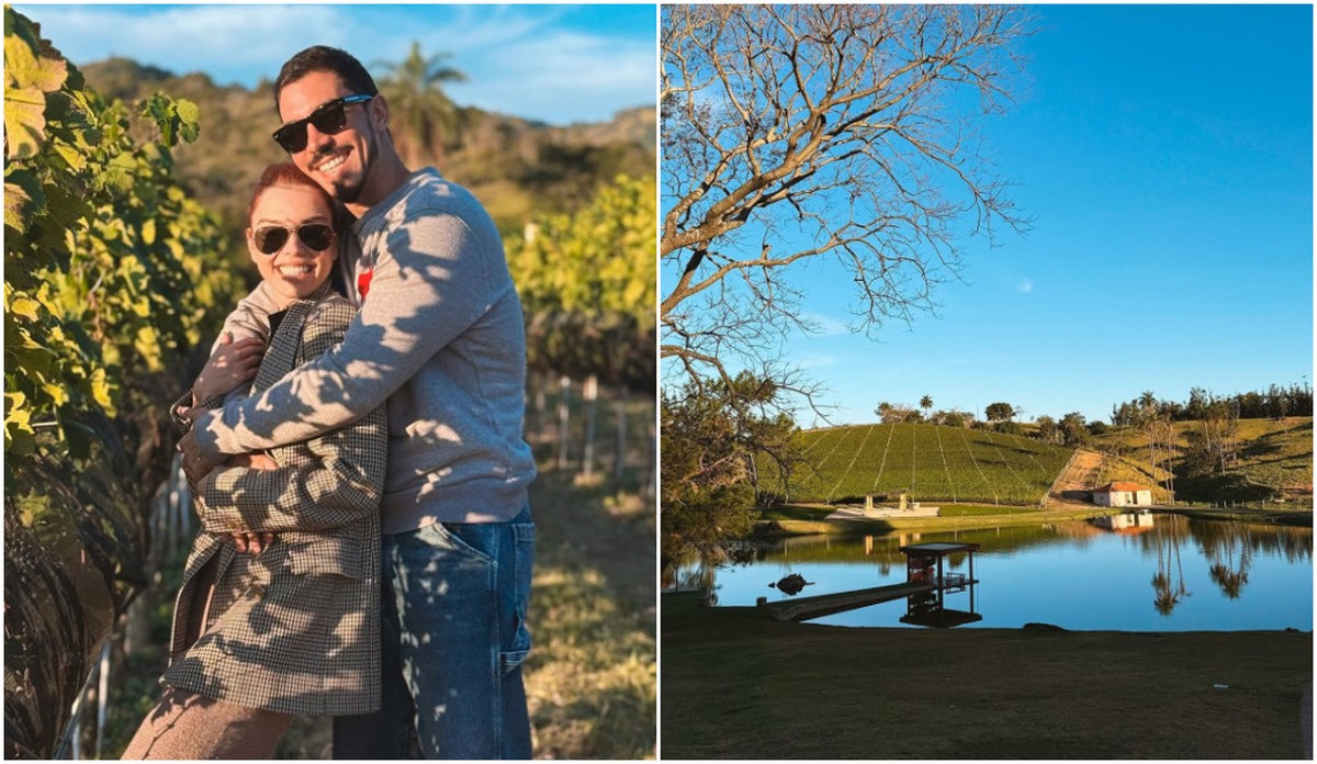 Giovanna Lancellotti e Gabriel David escolhem vinícola paulista para casamento Giovanna Lancellotti e Gabriel David (Foto: Reprodução/Instagram)