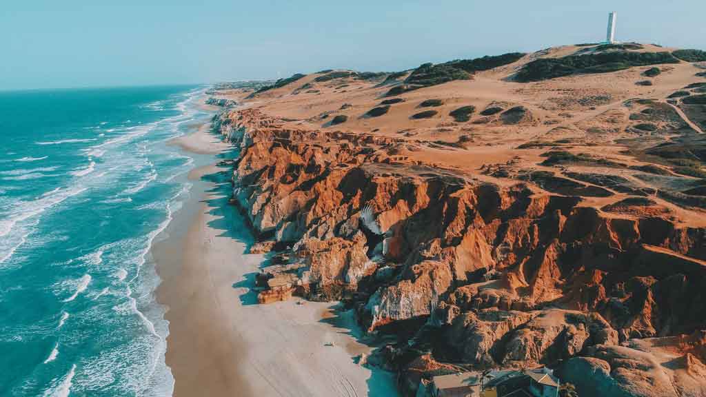 Praia de Morro Branco, no Ceará (Foto: Reprodução)