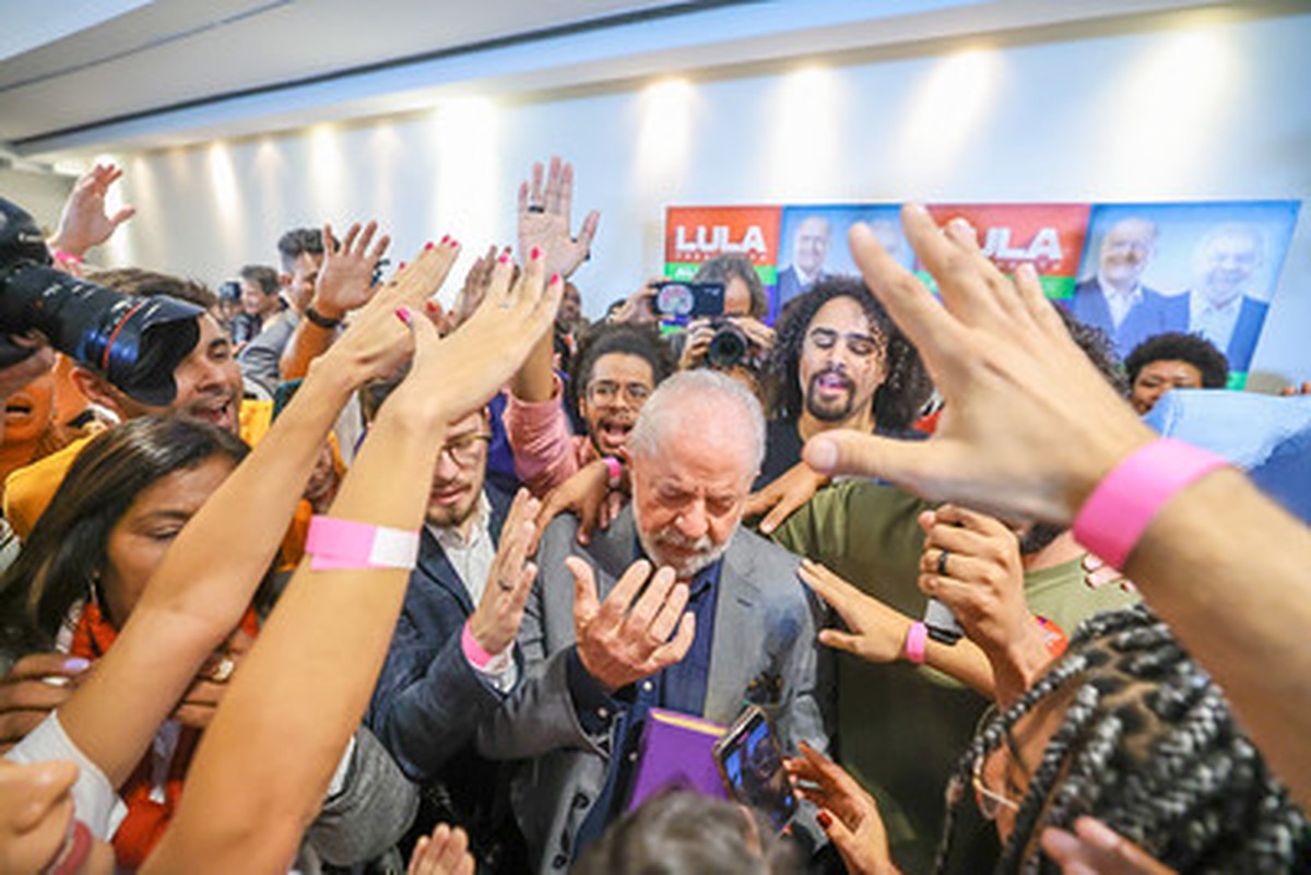PT critica Bolsonaro durante Marcha para Jesus e levanta caso Abin sobre pastores Lula em evento com evangélicos onde entregou carta com compromissos aos religiosos em São Paulo (Foto: Ricardo Stuckert)