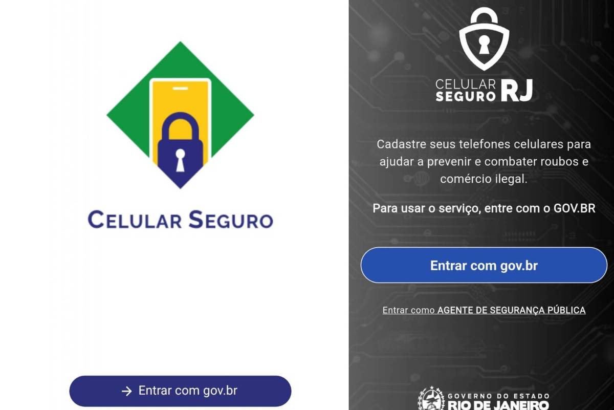 Castro exclui RJ do Celular Seguro e gera desconforto na gestão Lula Celular Seguro do Rio de Janeiro tem mesmo nome de iniciativa federal e não é integrado ao sistema - 03.jul.2025 (Foto: Divulgação)