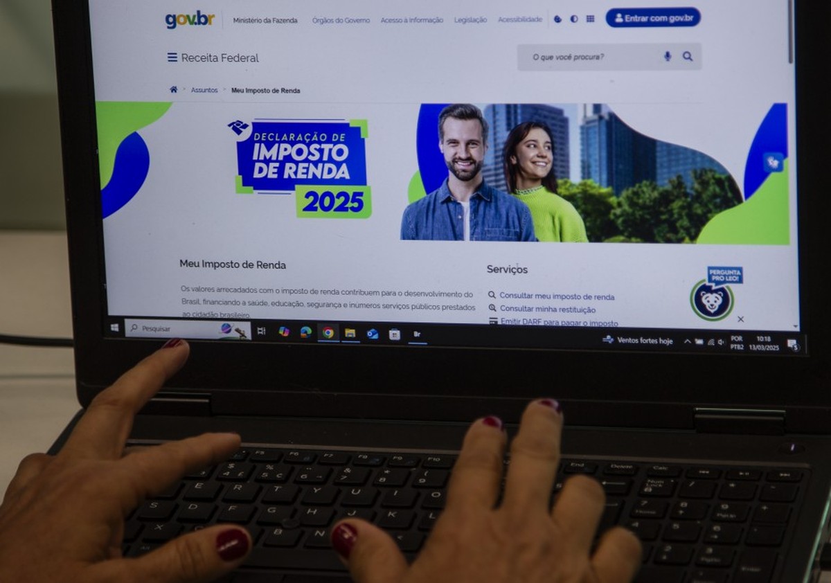 Página da Receita sobre o Imposto de Renda (Foto: Alexandre Cassiano/Agência O Globo)