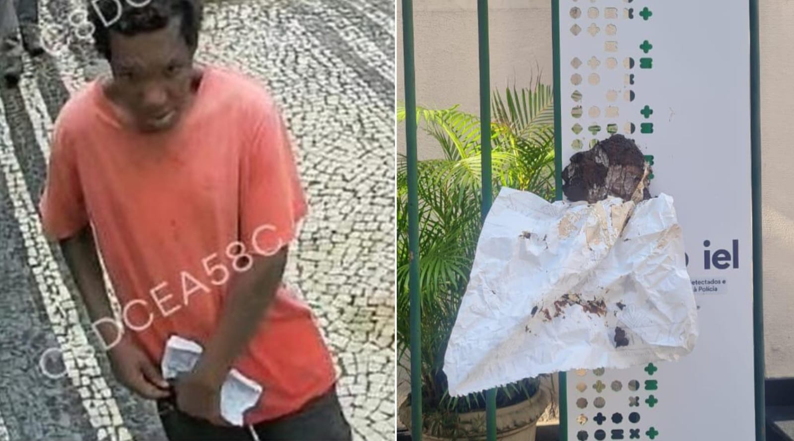 Igreja evangélica sofre novo ataque com fezes no Rio de Janeiro Um homem esfregou um embrulho com fezes na entrada da Igreja Presbiteriana de Copacabana. (Foto: Reprodução/Instagram/Igreja Presbiteriana de Copacabana)