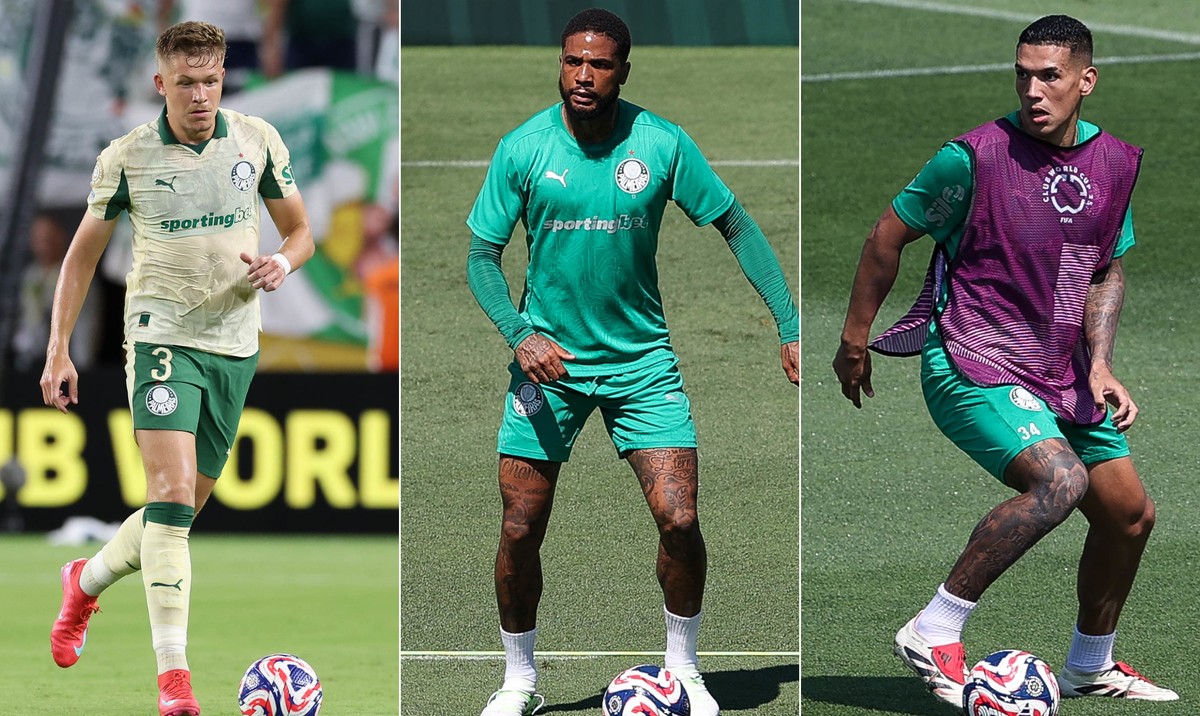 Fuchs, Micael e Naves: opções do Palmeiras na defesa (Foto: Cesar Greco/Palmeiras)