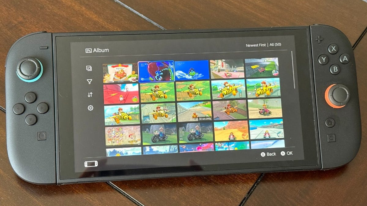 Envie capturas de tela do Nintendo Switch 2 diretamente para o seu celular Foto: Reprodução